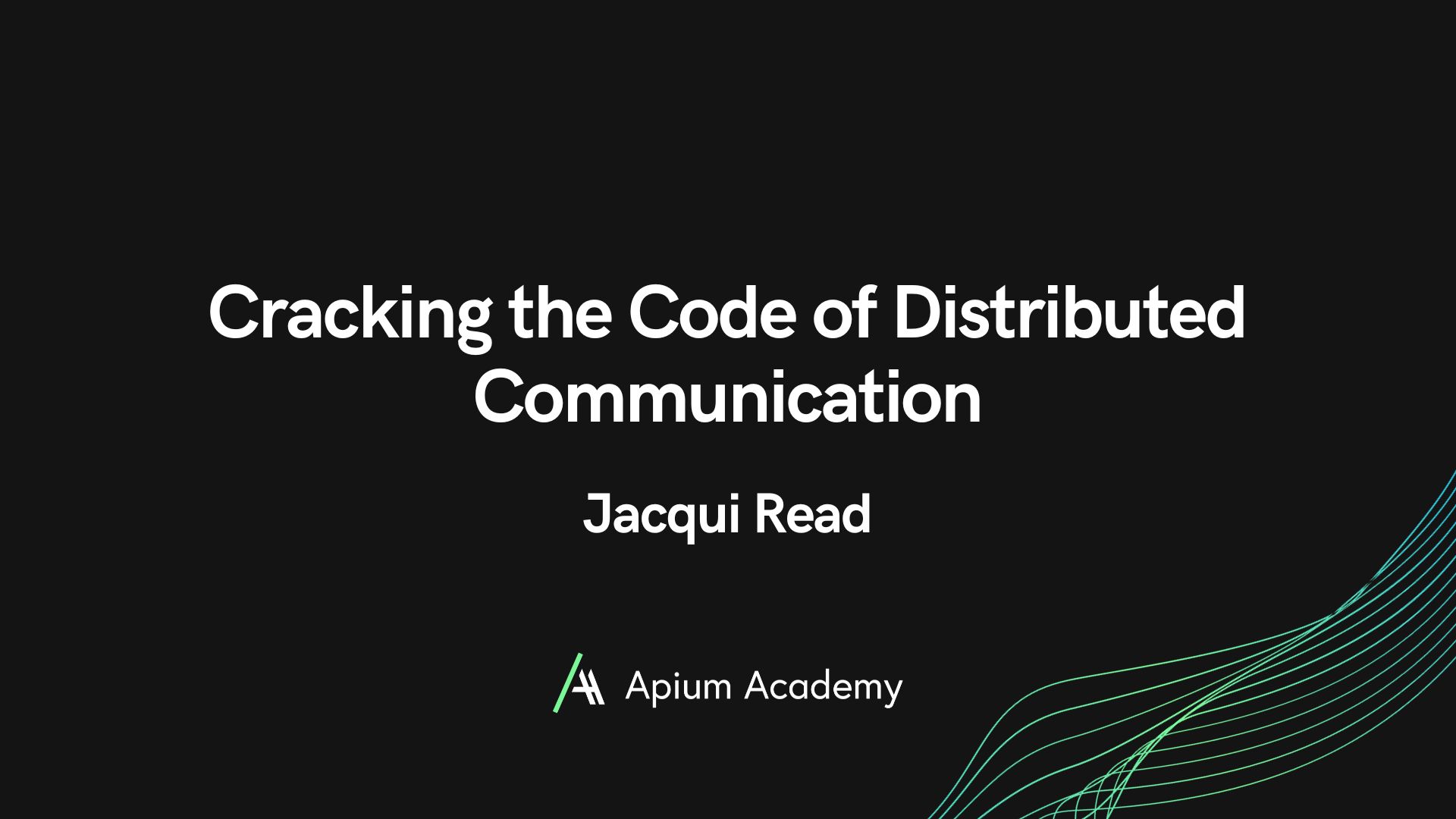 Cracking the Code of Distributed Communication