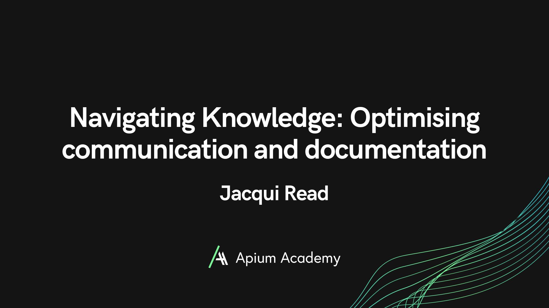 Navigating Knowledge: Optimising communication and documentation